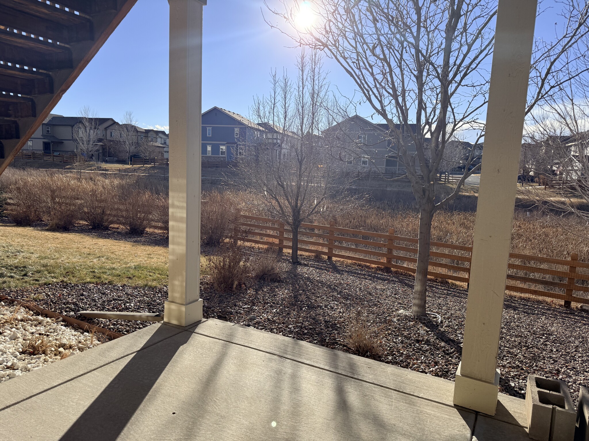 Backyard borders open space - 21952 E Layton Dr