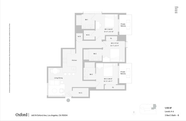 3 bed 3 bath- B - Solaire Oxford