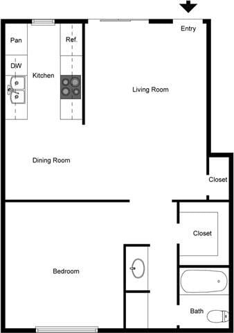 Floorplan - Briar Villa Apartments