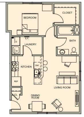 Floorplan - West Wind Place Apartments