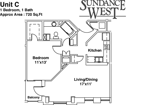 1BR/1BA - Sundance West - Sundance Square