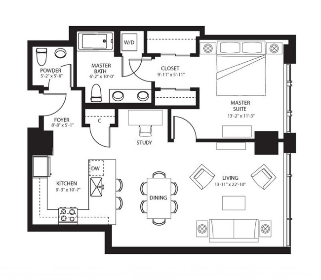 Floorplan - The Bravern