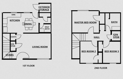 3BR/1.5BA - Water Oak Apartments