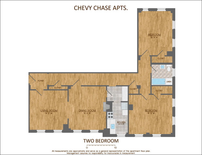 Floorplan - Chevy Chase Apartments