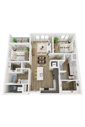 B3 Floor Plan at Cottonwood Broadway - Cottonwood Broadway