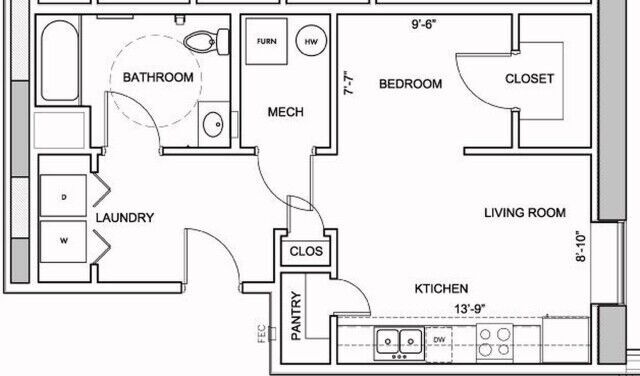 Floorplan - Morton School Senior Apartments