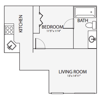 1BR/1BA - Bouldin Creek Apartments