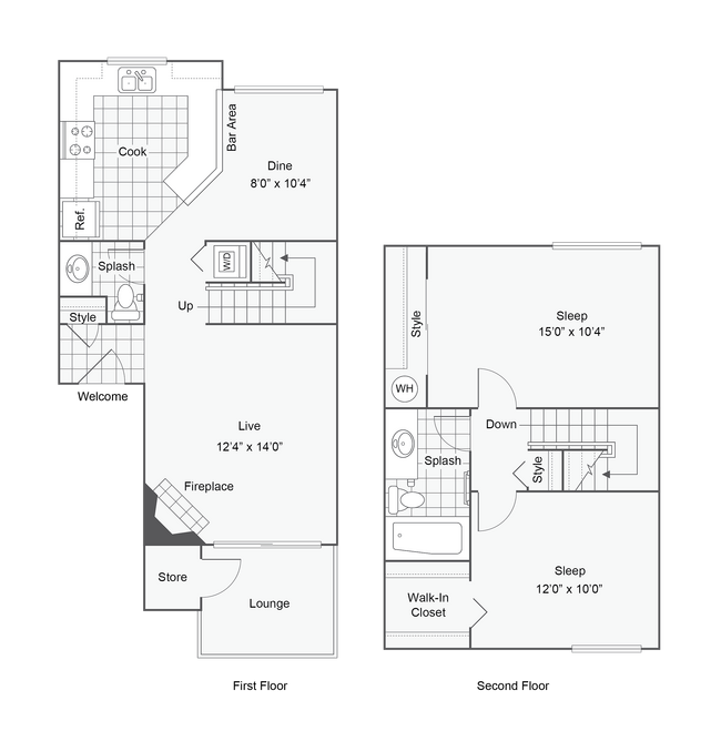 Oak Townhome | 2-Bedroom Floorplan - Arrive West Linn