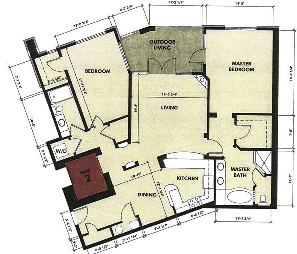 2BR/2BA - The Overlook at Westover Hills