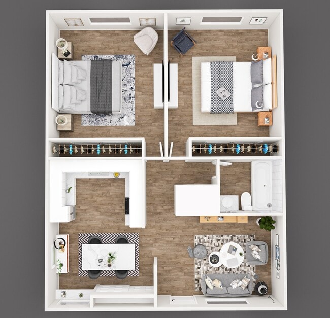 2 Bedroom 1 Bath - Soto Apartments