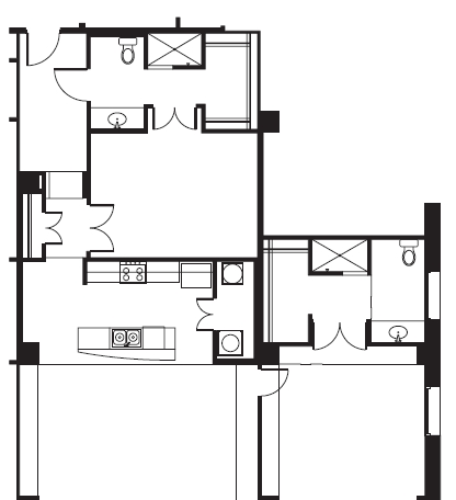 2BR/2BA - The Mayo Hotel Apartments