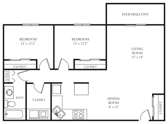 2BR/1BA - The Wilder Apartments
