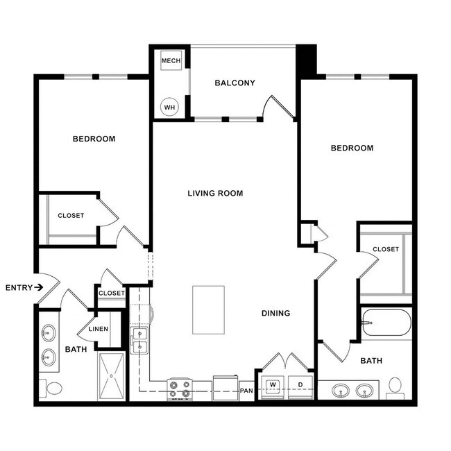Moorten - 2x2 Floor Plan - Verdant at Green Valley