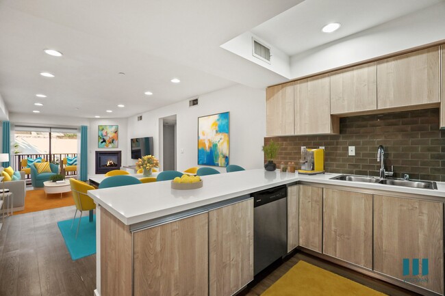 Open-Concept Kitchen, Dining, Living Room with Patio - Darlington Center by Wiseman