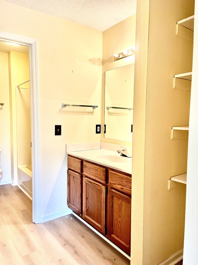 new floor in the main bath too - 245 Oakwood Ct