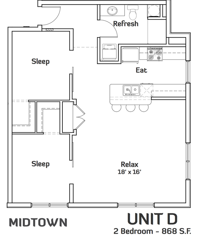 Floorplan - Midtown Apartments