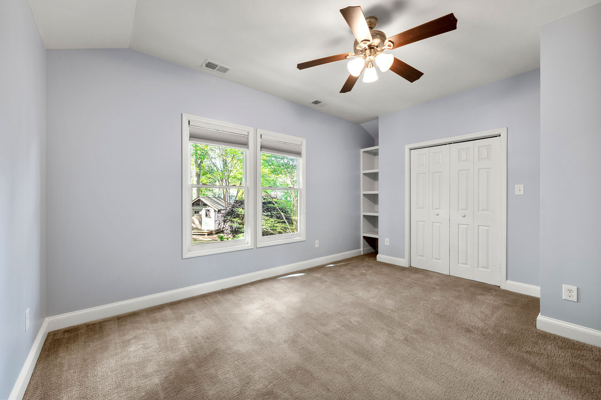 Third bedroom with built in shelving - 121 Brower Street