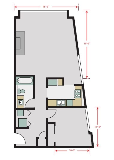 1BR/1BA - The Roberson
