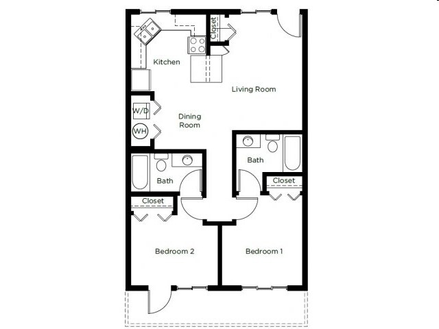Two Bedroom - 1601 Colorado Apartments