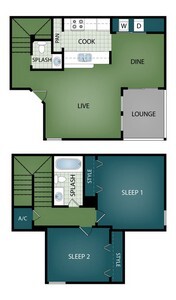 Floorplan - OAK BEND APARTMENTS