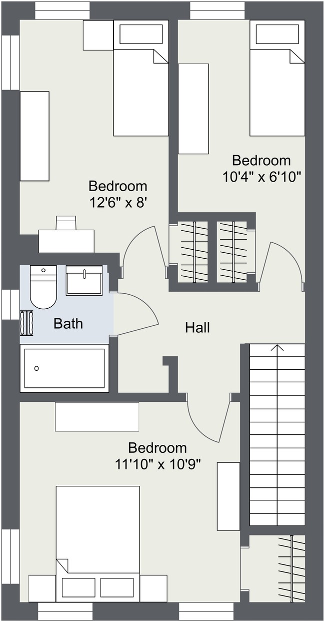 Floorplan - Westland Gardens Apartments & Townhouses