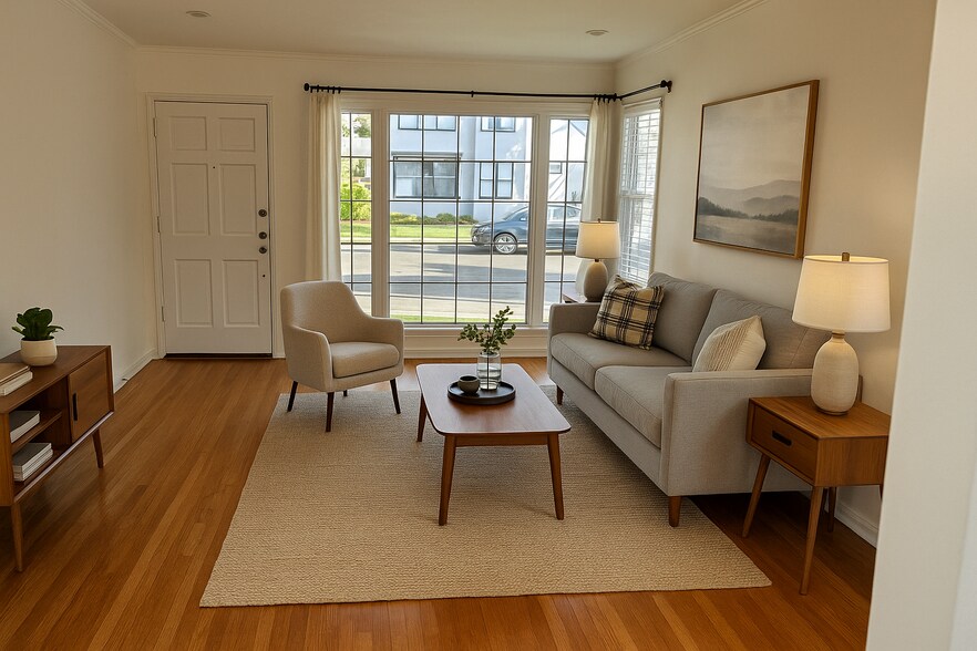 Staged: Living Room - 4219 Creed Ave