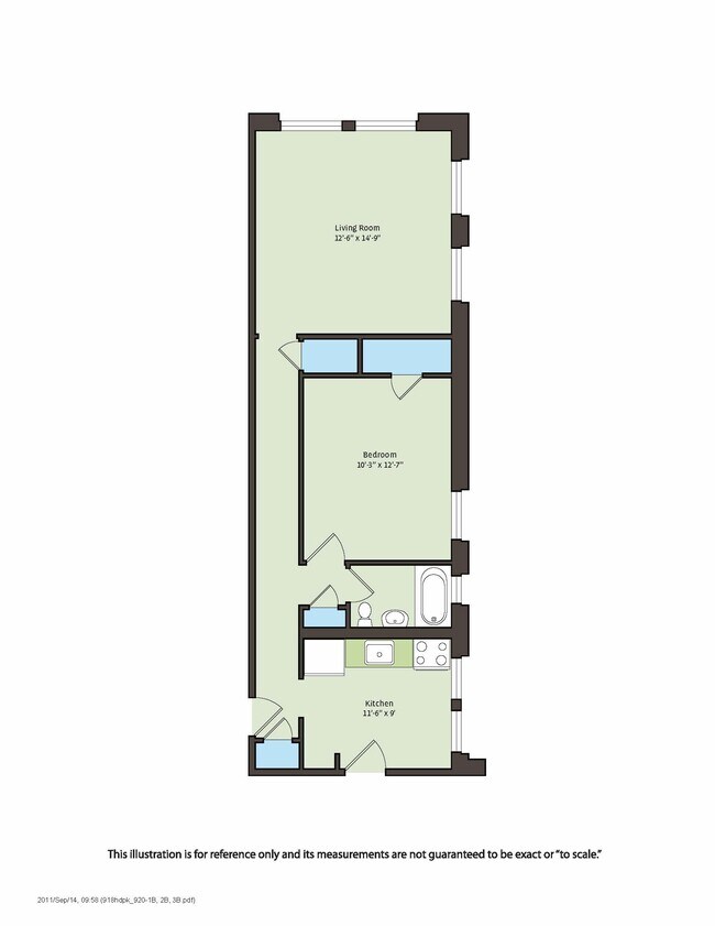 Floorplan - 918 E. Hyde Park Boulevard
