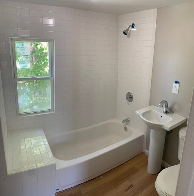 Bathroom, new mirror installed - 211 Ulster St