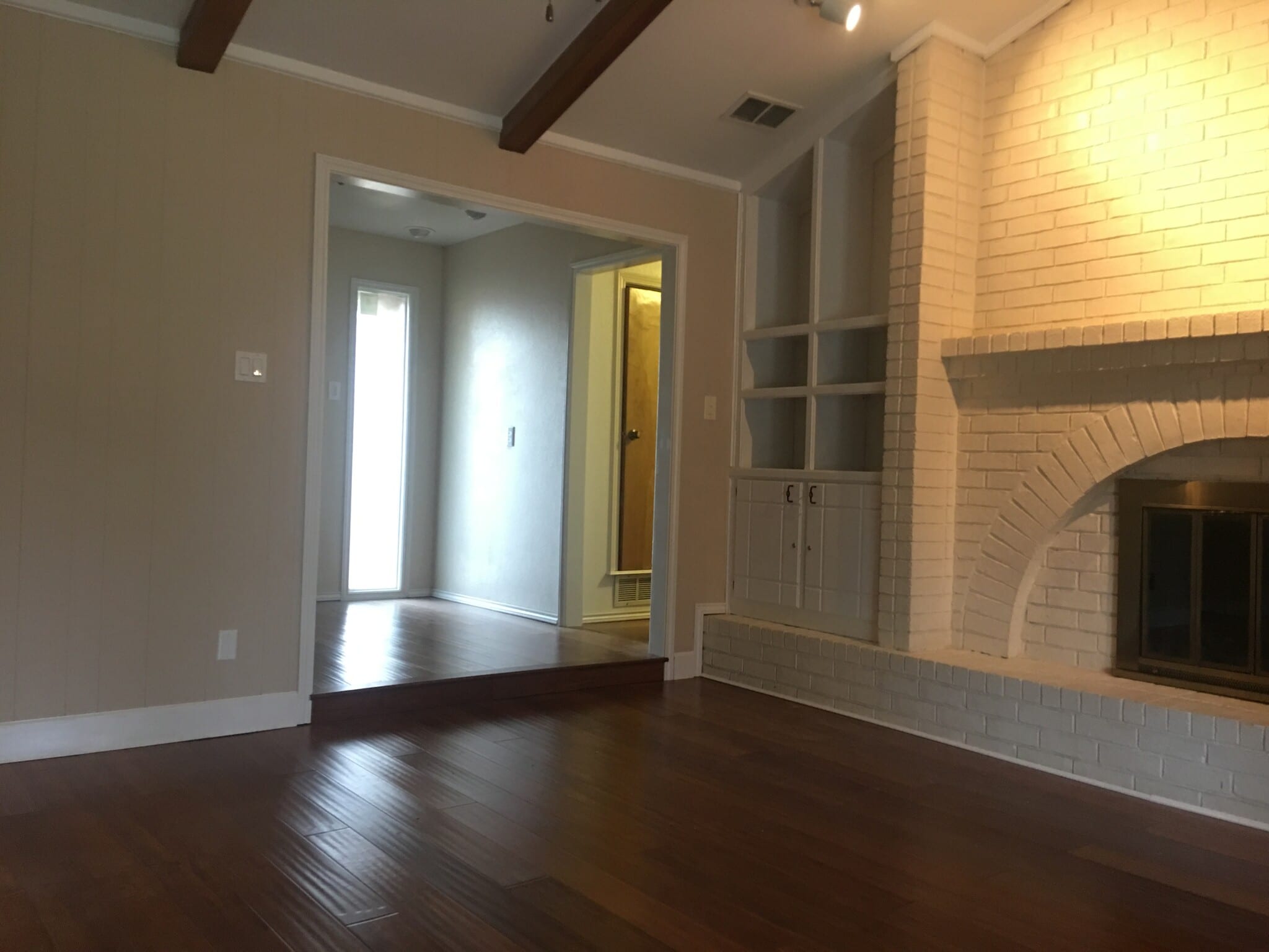 Living room showing entryway to foyer room size appx 18x16' - 5207 90th St