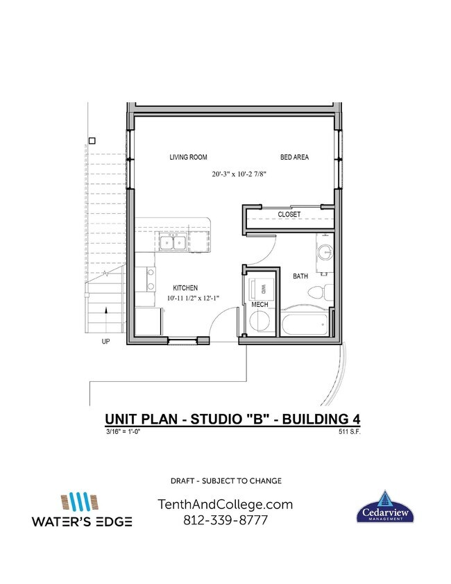 Floorplan - Waters Edge Apartments Bloomington