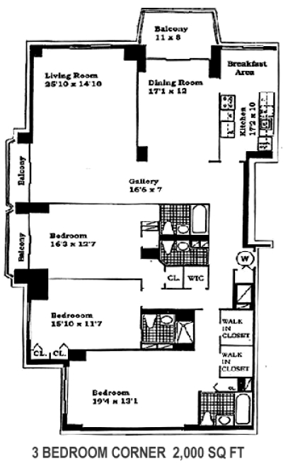 3BR/3BA - North Shore Towers