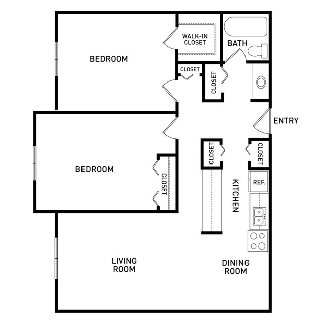 Floorplan - The Oaks Apartments