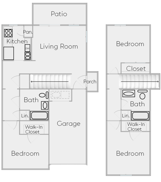 Floorplan - Prairie Estates Luxury Townhomes