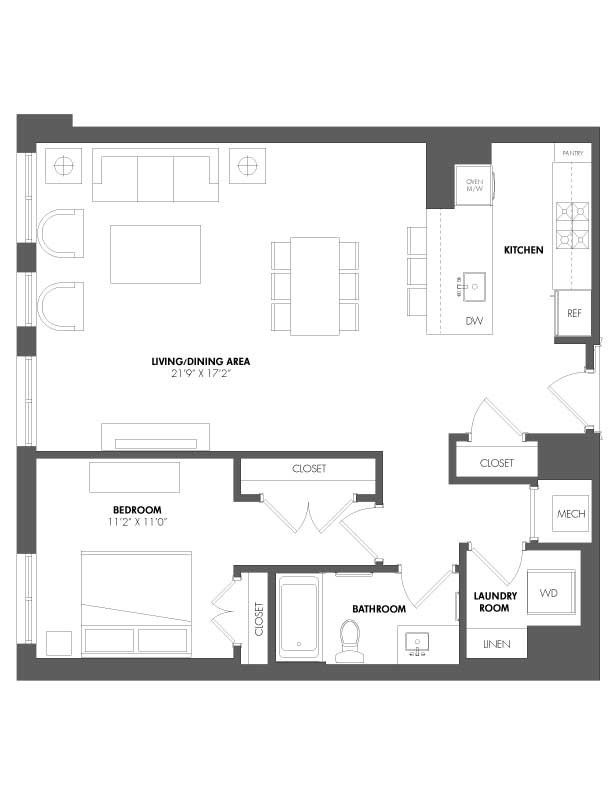 Floorplan - The Residences at Eastern Market