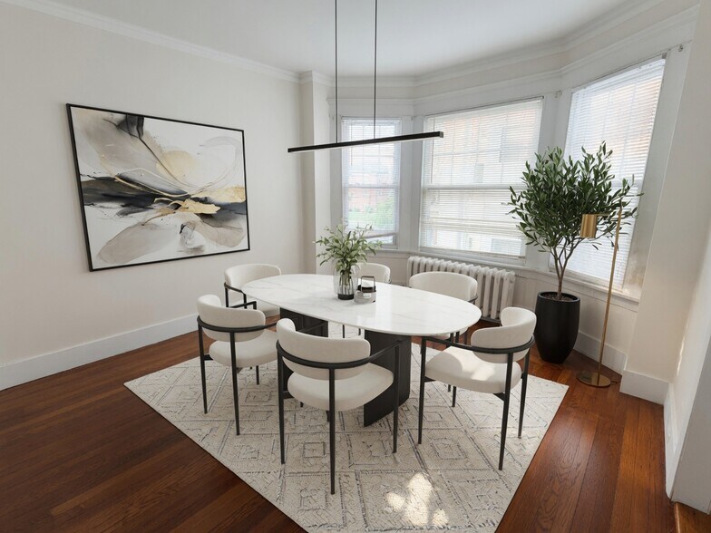 staged dining room/living room - 160 Main St