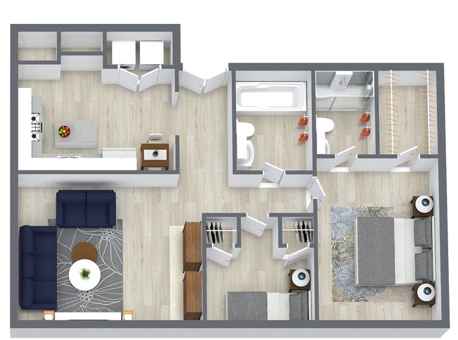 Floorplan - The Marseilles Apartments