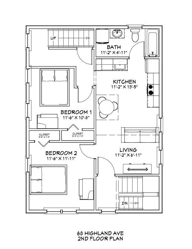 Second Floor - 68 Highland Ave