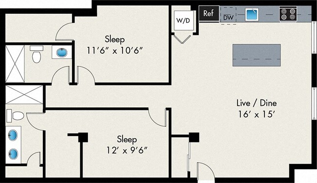 Floorplan - The Lofts at Gin Alley