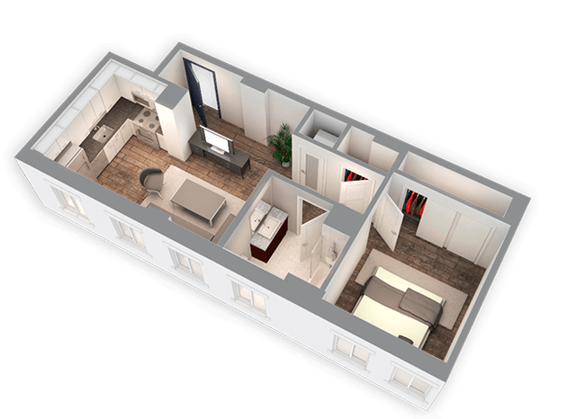 Floorplan - Park Heights by the Lake Apartments