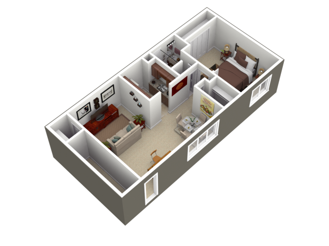 Floorplan - Woodland Plaza Apartments