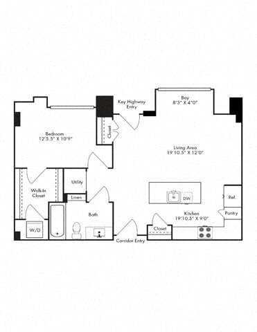 Floorplan - 1110 Key Federal Hill