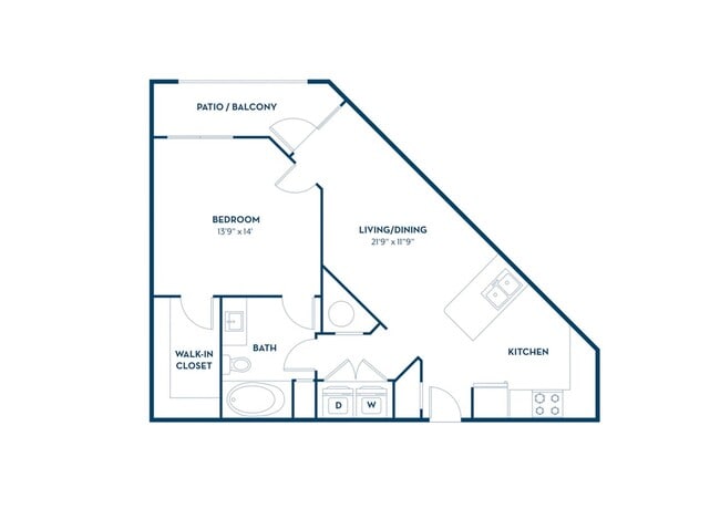 1 Bedroom | 1 Bath | 815 SF - Cyan Craig Ranch Apartments