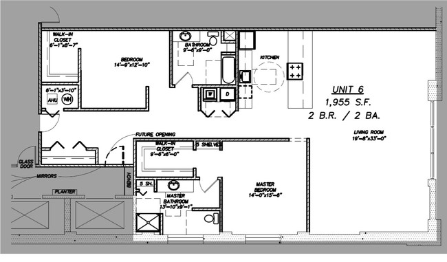 Floor Plan - Condo 606 - Lofts at Kalamazoo City Centre