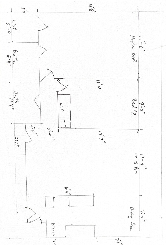 2 BR Floor Plan - Willow Glen Apartments