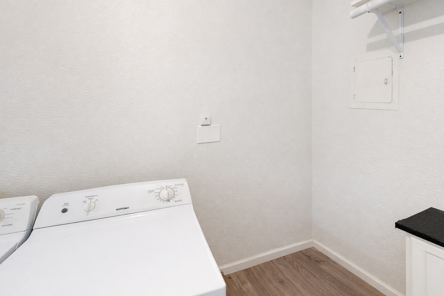 Functional laundry/mud room just off the garage for easy drop-and-go convenience. W/D for rent. - 5917 Little Creek Trl