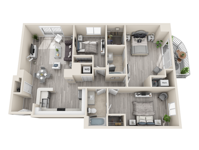 Floorplan - The Cosmopolitan Apartments