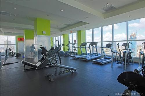 Gym is on the upper floor with view to downtown and the American Arena. - 133 NE 2nd Ave