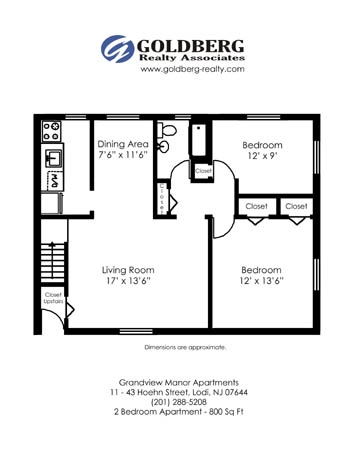 2BR/1BA - Grandview Manor Apartments