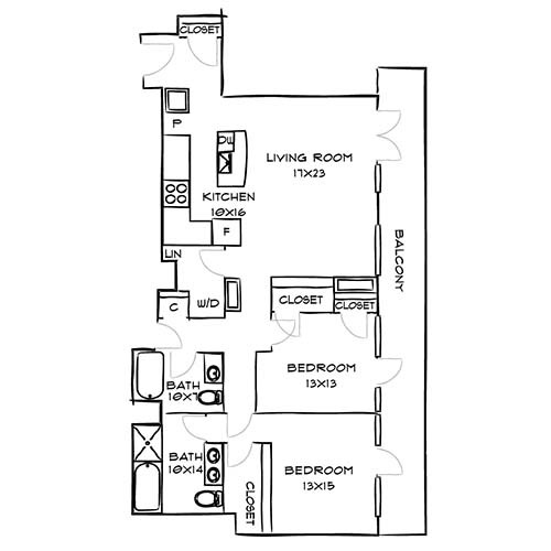 Floorplan - Indigo Apartments