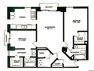 2BR/2BA - Mayfair